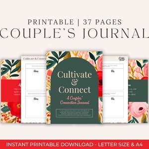 Journal For Couples | Anniversary Journal | Journal Prompt | Marriage Journal | Anniversary Gift | Boundaries Journal | Digital Download