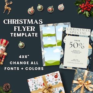 Business Flyer | Editable Christmas Flyer | Craft Fair Flyer | Business Coaching | Lash Flyer | Christmas Party Flyer | Holiday Invitation