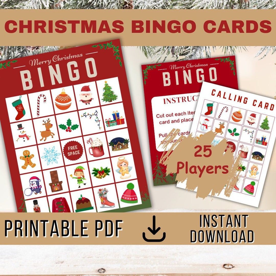 Instant Download Family and Friends Christmas Printable Games Fun