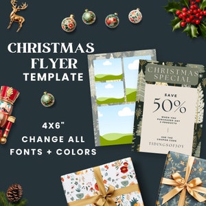 Business Flyer | Editable Christmas Flyer | Craft Fair Flyer | Business Coaching | Lash Flyer | Christmas Party Flyer | Holiday Invitation