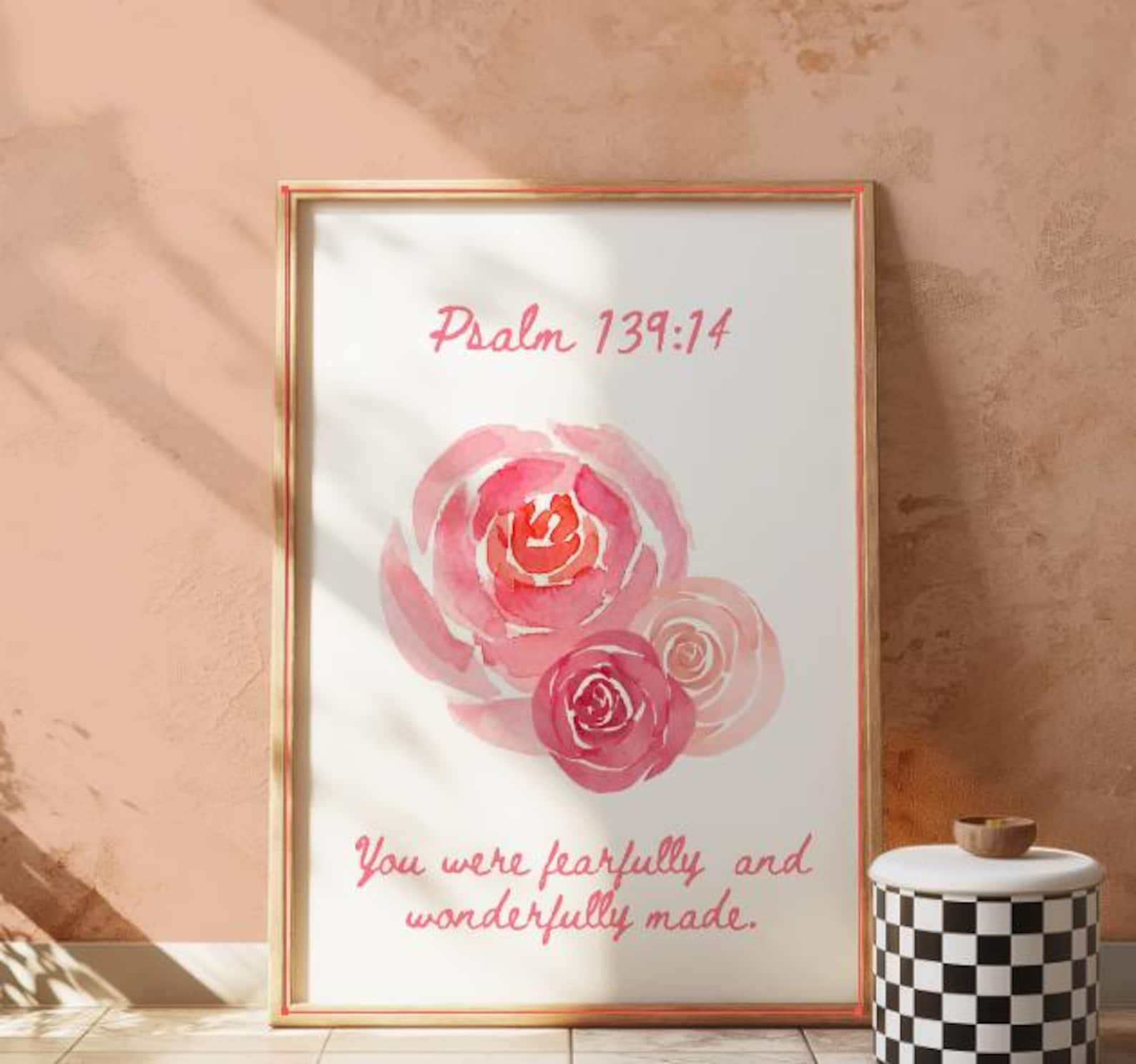 Fearfully and Wonderfully Made Printable Christian Wall Decor, Girls ...