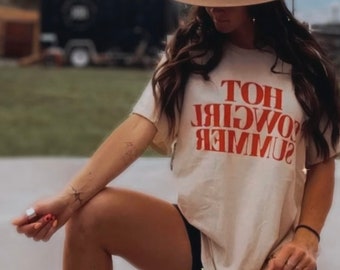 Camiseta de verano de vaquera caliente
