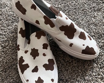 Hey Dude Shoes Men Size 10 Brown Cream White Slide On Animal Print Shoes Hey Dude Animal Print Shoes + FREE SHIPPING | Zappos.com main image 4