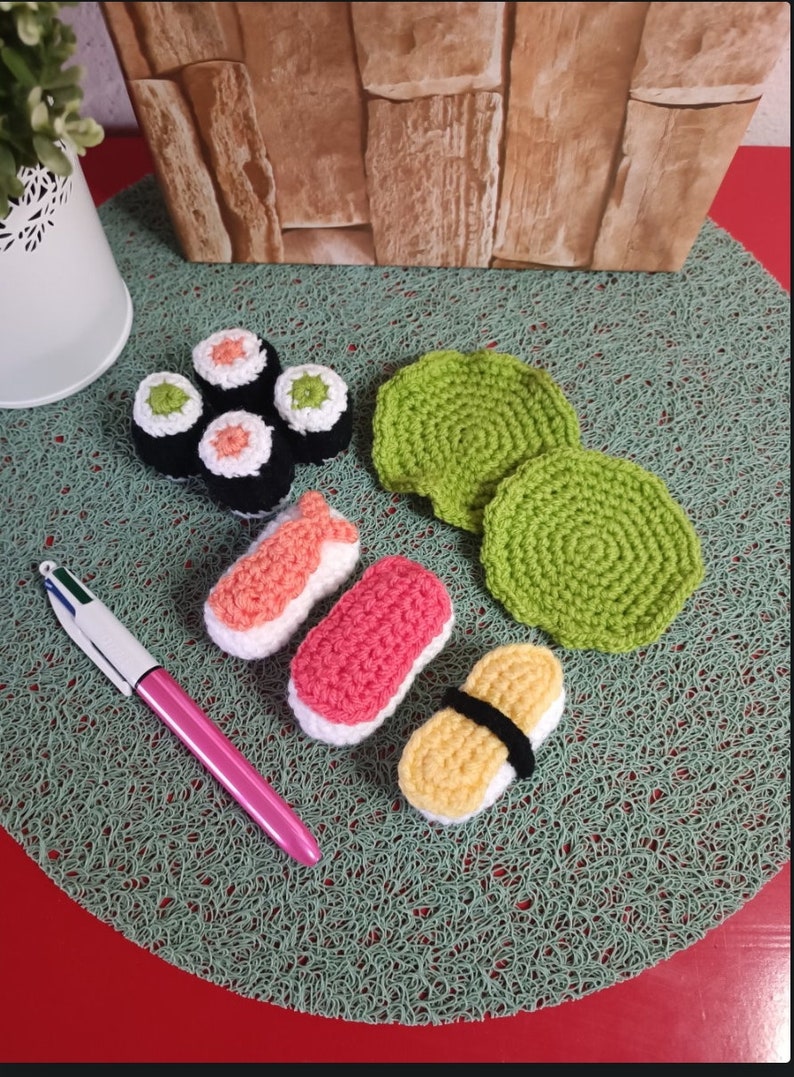 Dînette au crochet Sushis / Makis jouet image 4