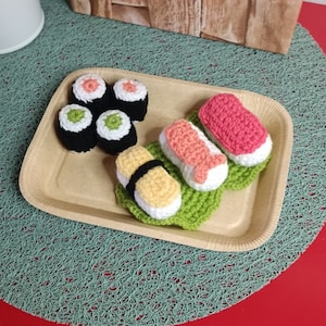Crochet dinette - Sushi / Makis - toy