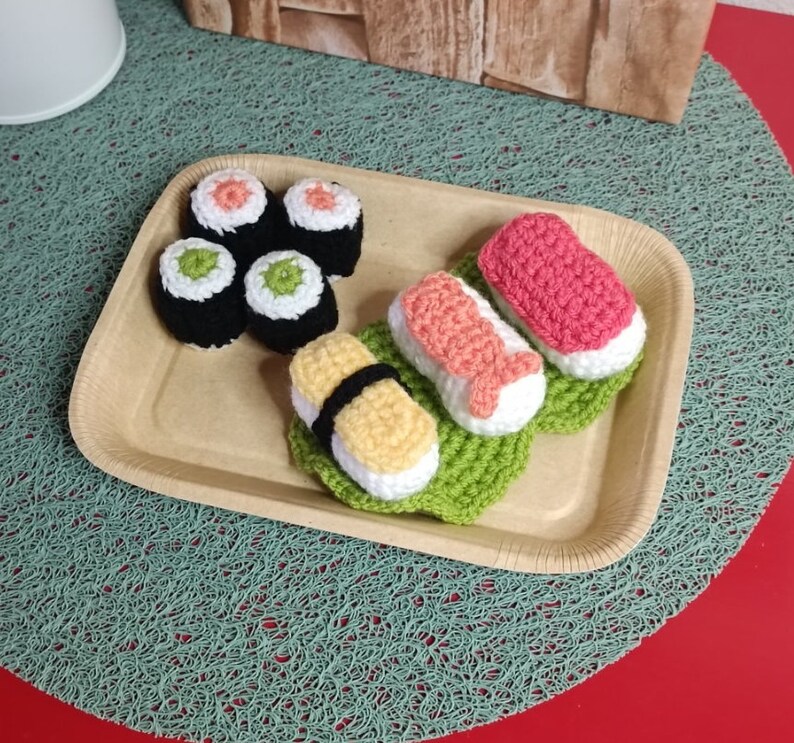 Dînette au crochet Sushis / Makis jouet image 1