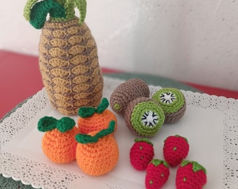 Dînette au crochet - Fruits  - jouet