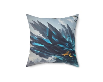 Spun Square Pillow - Unique and neverbefore seen designs
