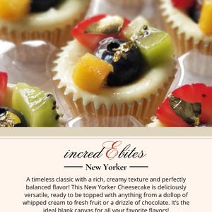 Perfect New York Style Cheesecakes, Bitesize Cheesecakes, Cheesecake Recipe, incredEbites Recipe, Ultimate Guide to a Perfect Treat