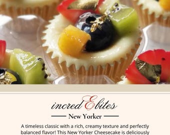 Perfect New York Style Cheesecakes, Bitesize Cheesecakes, Cheesecake Recipe, incredEbites Recipe, Ultimate Guide to a Perfect Treat