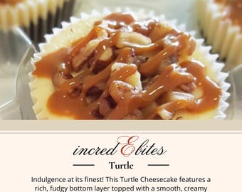 Perfect Cheesecakes, Turtle Cheesecakes, Bitesize Cheesecakes, Cheesecake Recipe, incredEbites Recipe, Ultimate Guide to a Perfect Treat
