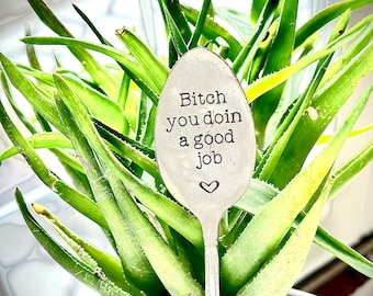 custom spoon,Personalized Spoon,Encouragement best friend gift, plant gift,garden marker friend gift Custom Engraved Spoon Customized Spoon