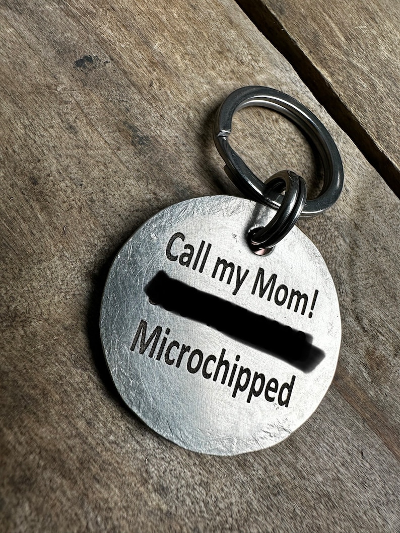 Custom Engraved Pet ID Tag,
Personalized Dog Tag with Owner Information, Pet Identification Tag for Cats and Dogs, Metal Pet Tag with Name and Phone Number Pet Collar Tag Identification
Unique Pet Tag for Lost and Found