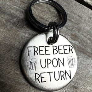 Personalized Free Beer Pet ID Tag: Engraved Dog/Cat Tag