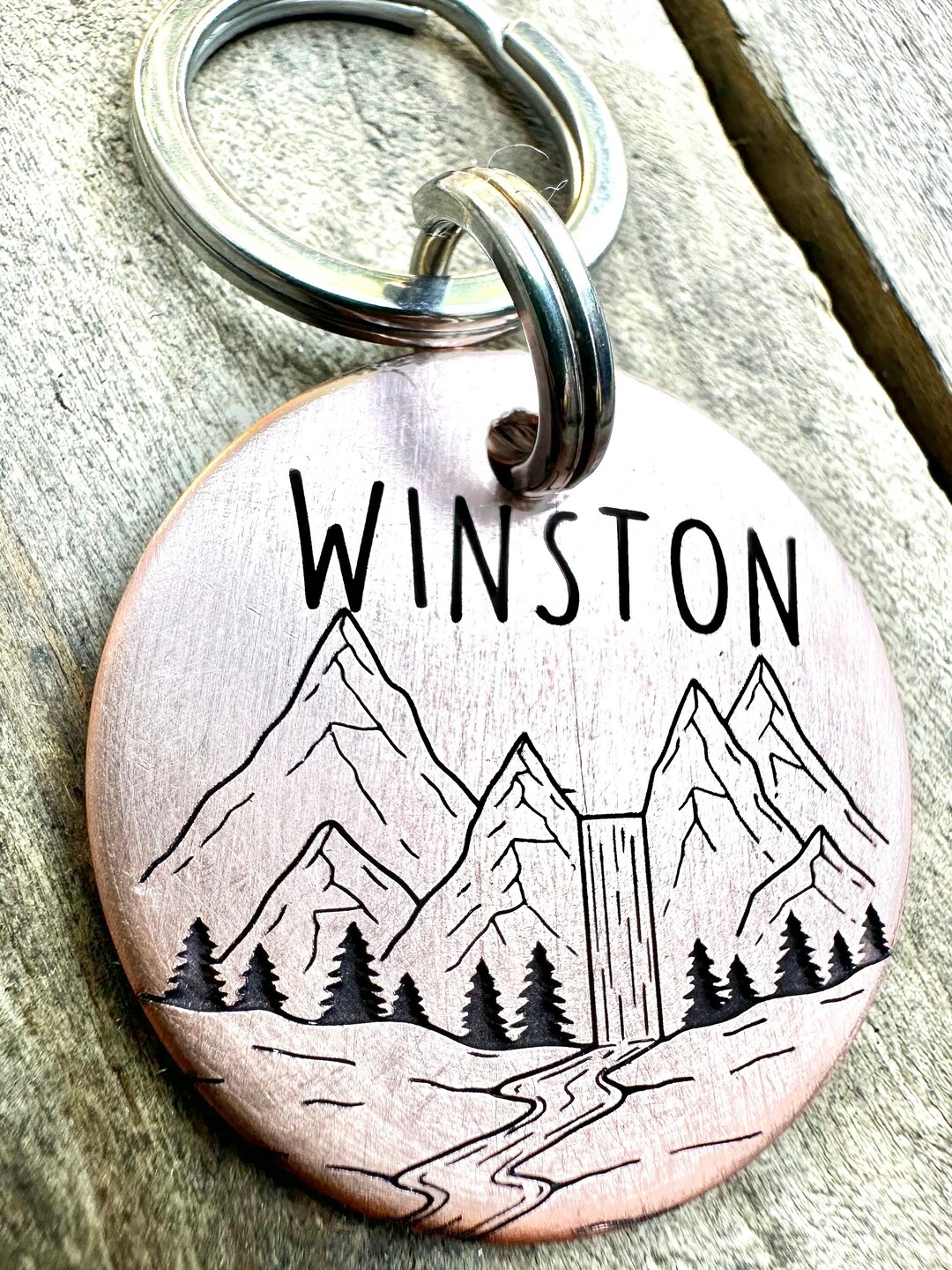 Waterfall Tag Pull Pet Id Tag, Dog ID Tag, Dog Tag, Dog Tags for Dogs, Custom Collar Dog ...