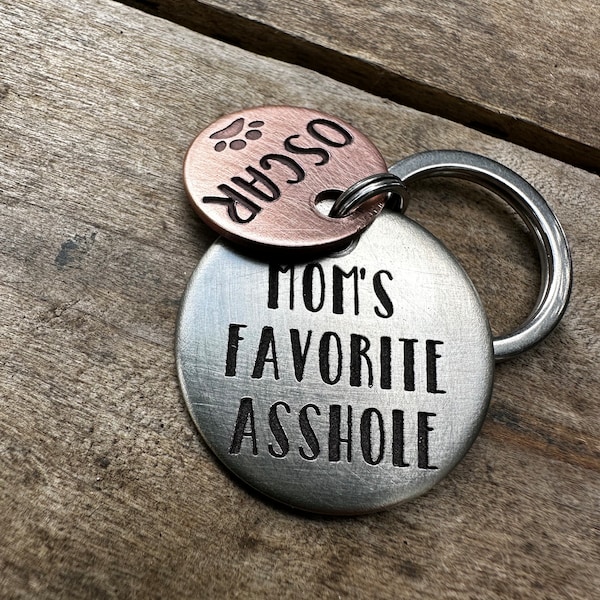 Dog Tag for Dogs,Dog Collar Tag, Cat Collar Tag,Dog Id Tag, Pet Id Tag, Funny Dog Tag, Cat Id Tag, funny Cat tag,Asshole tag, Custom Dog Tag