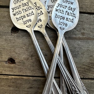 custom spoon,Personalized Spoon,Encouragement best friend gift, plant gift,garden marker friend gift Custom Engraved Spoon Customized Spoon