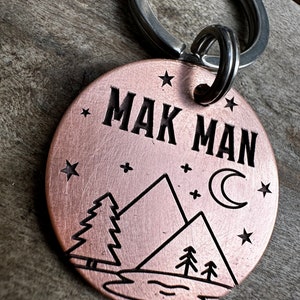 Mountain Lake Dog Pet Id Tag, Pet Id Tag, Dog ID Tag, Dog Tag,Dog, Cat, Cat ID Tag, Cat Tag, Mountain Lake Dog Tag. Lake Trees Mountain Dog