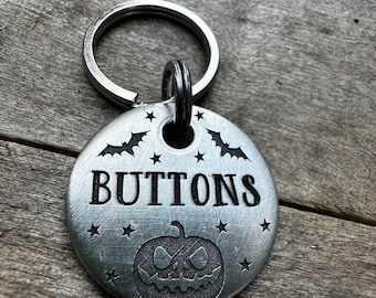 Halloween Dog Pet Id Tag, pumpkin Pet Id Tag, jack o lantern Dog ID Tag, Dog Tag,Dog, Cat, Cat ID Tag, Cat Tag, Halloween pet