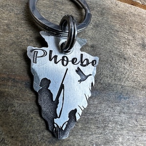 Dog ID Tag Pet ID Tag Personalized Dog Tag Custom Dog Tag Engraved Pet Tag Name Tag for Dog Collar ID Tag Metal Dog Tag Cute Duck Hunting