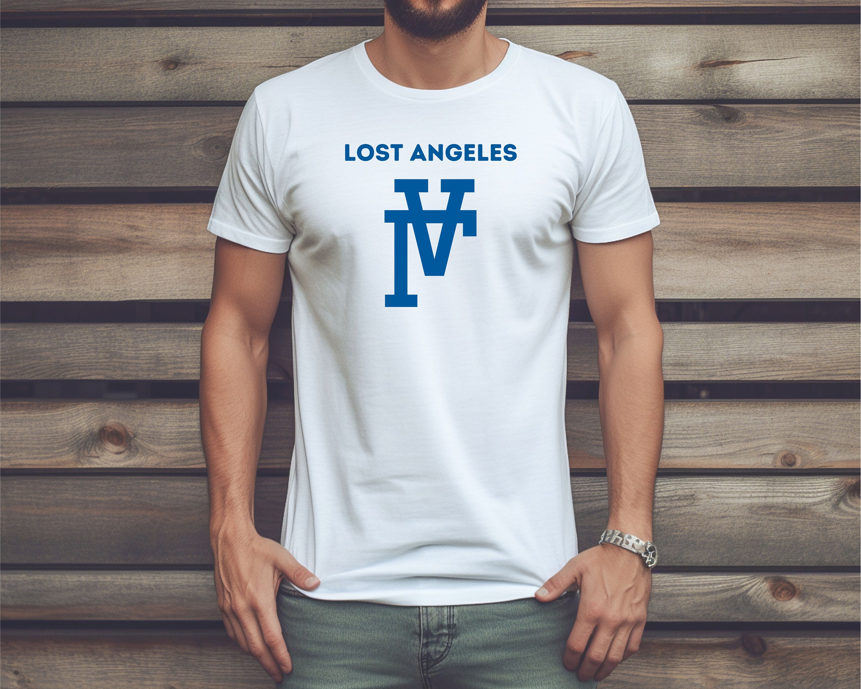 LA Upside Down T shirt Lost Angeles Fun Gift Los Angeles LA Unisex Jersey Short Sleeve Tee Etsy Australia