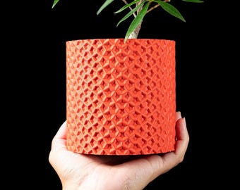 Jarrón impreso en 3D: un detalle moderno para el hogar, una pieza decorativa elegante, un regalo ideal para inauguración de casa, con diferentes texturas.