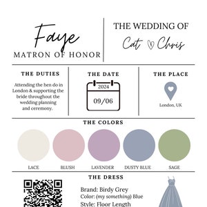 Cartes d'informations sur les propositions de mariage