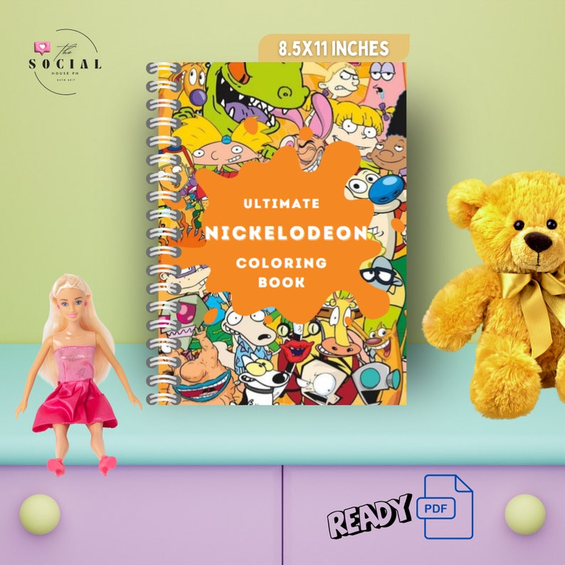 Nickelodeon Coloring Page, Coloring Page for Adults, Kids Coloring ...