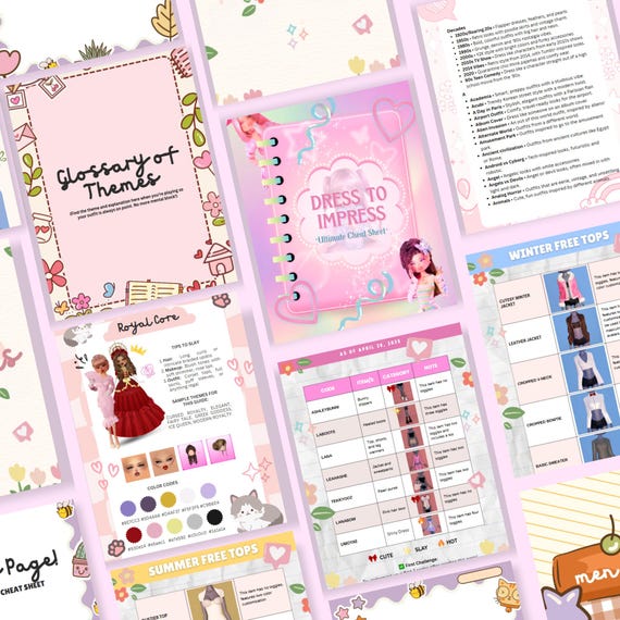 Dress to Impress Free User Sheet PDF | Roblox Printable Outfit Guide | 80-page Tracker | DTI | Instant Download |dress to Impress Roblox PDF - Etsy Dress to Impress Free User Sheet PDF | Roblox Printable Outfit Guide | 80-page Tracker | DTI | Instant Download |dress to Impress Roblox PDF - Etsy