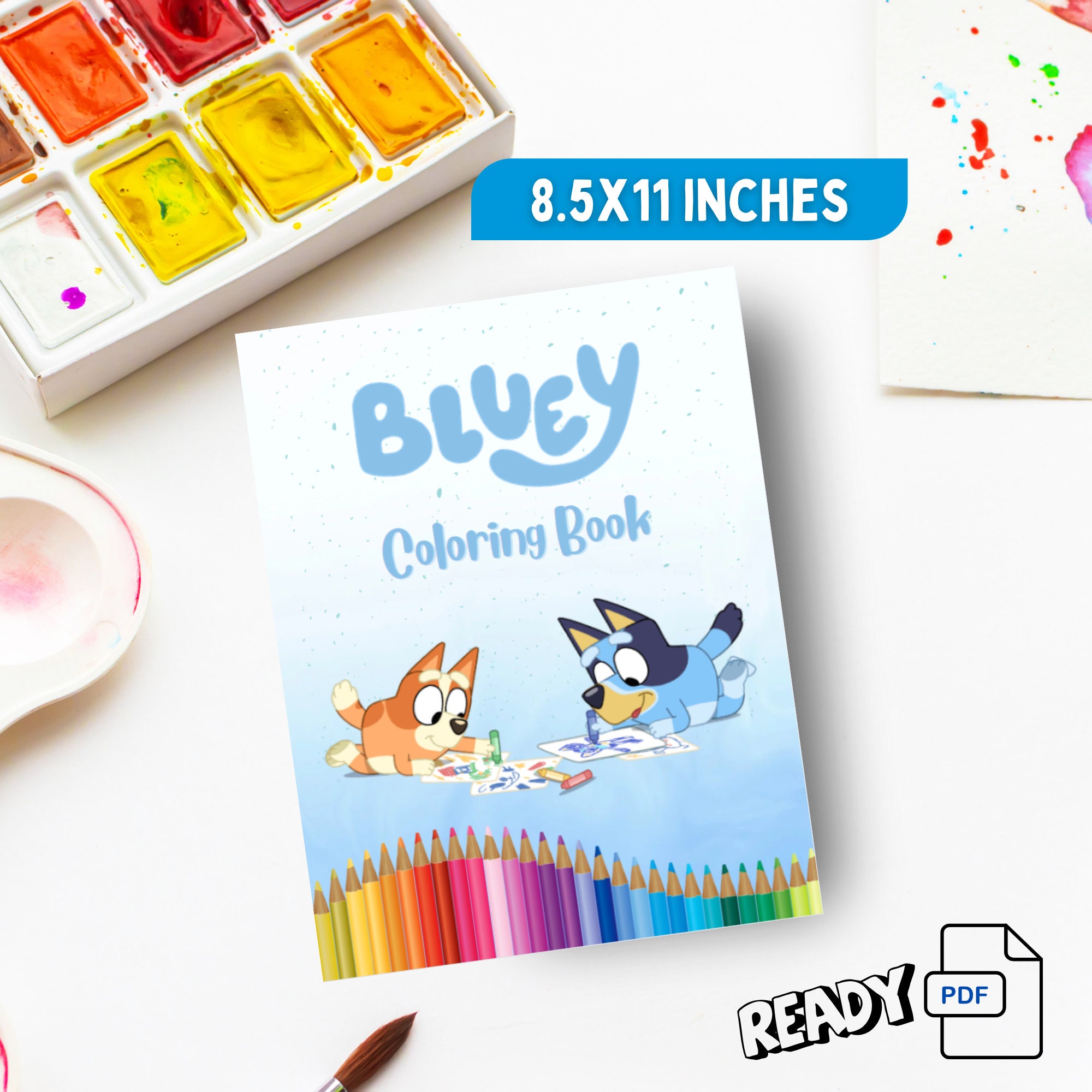 Bluey Coloring Page, Coloring Page for Adults, Kids Coloring Pages ...