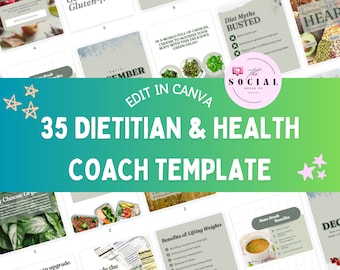 Nutrition Instagram Templates | Dietitian Template | Nutrition Instagram Engagement | Health Coach Instagram Templates