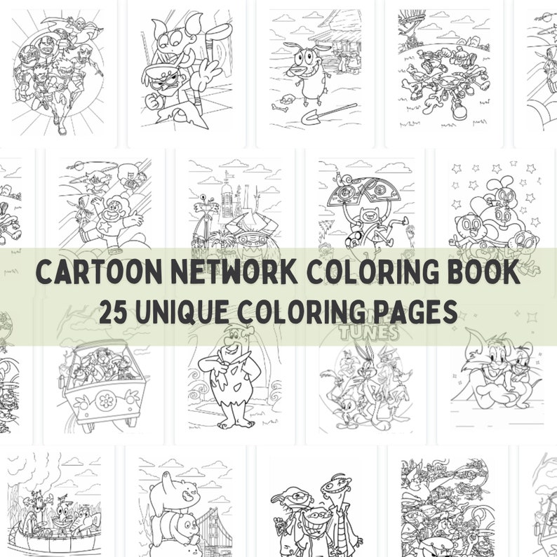 Cartoon Network Ultimate Coloring Book Printable Coloring Book Busy Book Kids Coloring Cartoons Coloring image 2