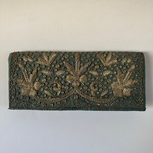 Vintage Silk Shantung Clutch