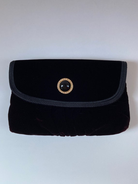 Velvet Envelope-Shape Evening Bag