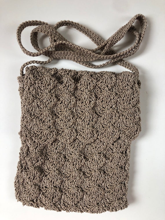 Shell Crochet Crossbody Purse - image 1
