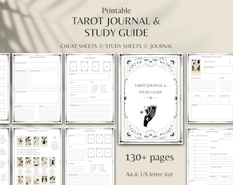 Tarot Journal Printable Witchy Tarot Grimoire Pages Tarot Spreads Cheat Sheets Digital Download Printable Template Pages