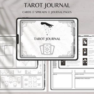 Diario de Tarot Digital - Lecturas de Tarot, Cartas, Diario de Brujería, Diario de Reflexiones de Tarot, Diario de Guía de Tarot, Diario Imprimible de Goodnotes