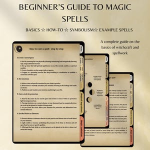 Basics of Witchcraft Beginner Guide for Magic Spells Digital Grimoire Book of Shadows Digital Download pdf Spell Guide for Baby Witches