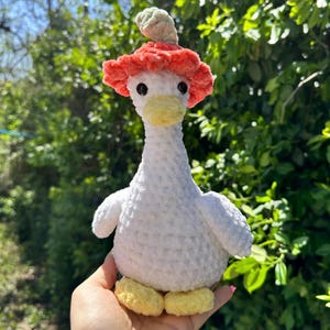 Mini Porch Goose Crochet Pattern, PDF Pattern for Small Goose Decor, Crochet Animal Pattern, Home Decor Crochet