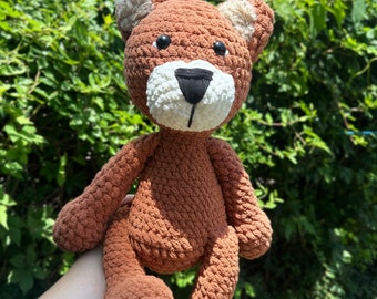 Teddy Bear Crochet Pattern, beginner friendly crochet pattern, teddy plush toy, teddy amigurumi plushie, large teddy plush