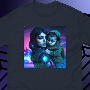 大切な瞬間のTシャツ - 母と子のシルエット