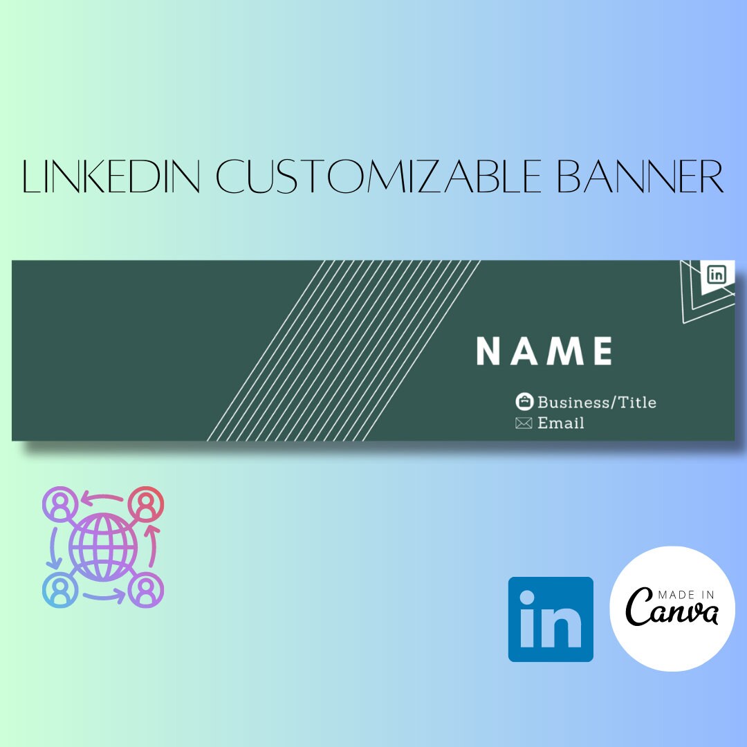Linkedin Banner Customizable Etsy
