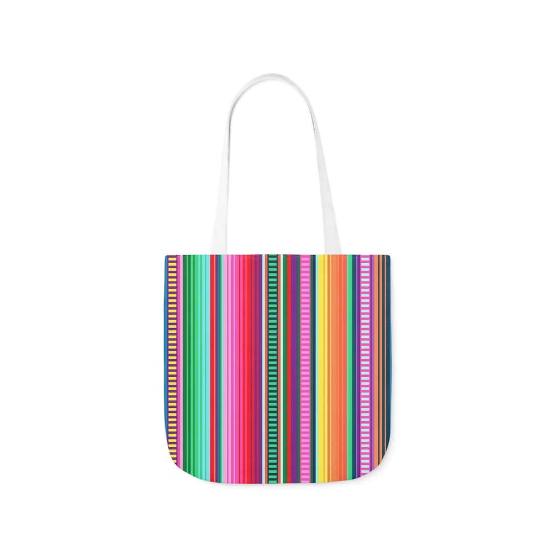 Mexican Serape Polyester Canvas Tote Bag AOP Etsy