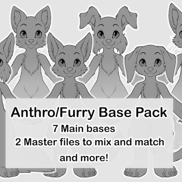 Anthro Furry PSD Base Template