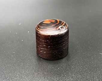 Knauf aus Wenge mit eingelegtem Silberring (Preis gilt pro Knauf)