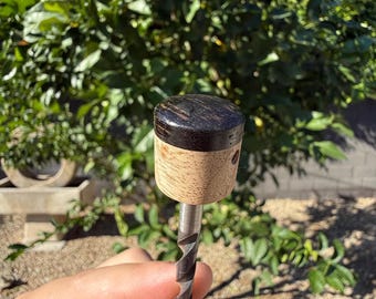 Ebony and Ash knob  (price is per knob)