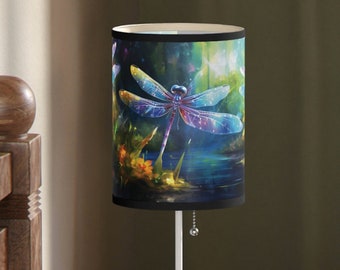 Dragonflies Table Lamp, Home Decor Lamp on a Stand, Cottagecore Decorative Decor, Accent Lamps, French Country Decor, Grand Millenial