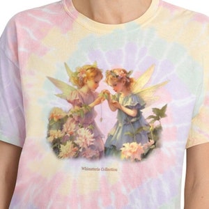 Psychedelic Nature Elfin Flower Fae T-shirt Unisex Festival 