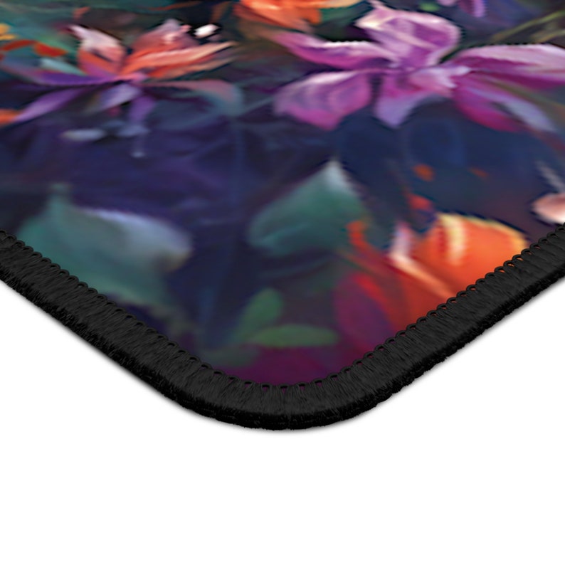 Hummingbird Mouse Pad: Floral Artistic Desk Mat, Gamer Gift image 4