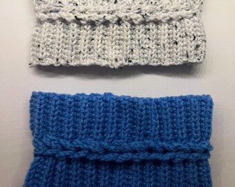 Diadema trenzada de crochet